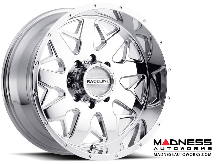 Jeep Wrangler Custom Wheels by Raceline - 939C - 20"x10" - Disruptor Chrome